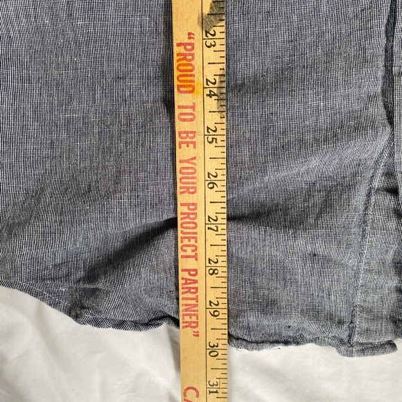 Banana Republic men's Cotton Linen Slim Short Sleeve Shirt Coastal Preppy Large - Picture 8 of 13
